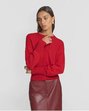 Load image into Gallery viewer, Viktoria &amp; Woods Hart Merino Cardigan - Fire Red Hyde Boutique
