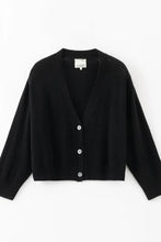Load image into Gallery viewer, Aleger N.275 Cashmere Featherweight Cardigan - Black Hyde Boutique

