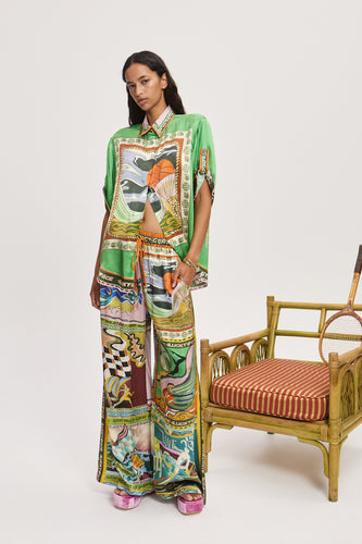 Alemais Lucky Pace Silk Pant - Multi Hyde Boutique