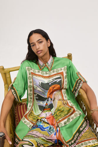 Alemais Lucky Pace Silk Shirt - Multi Hyde Boutique