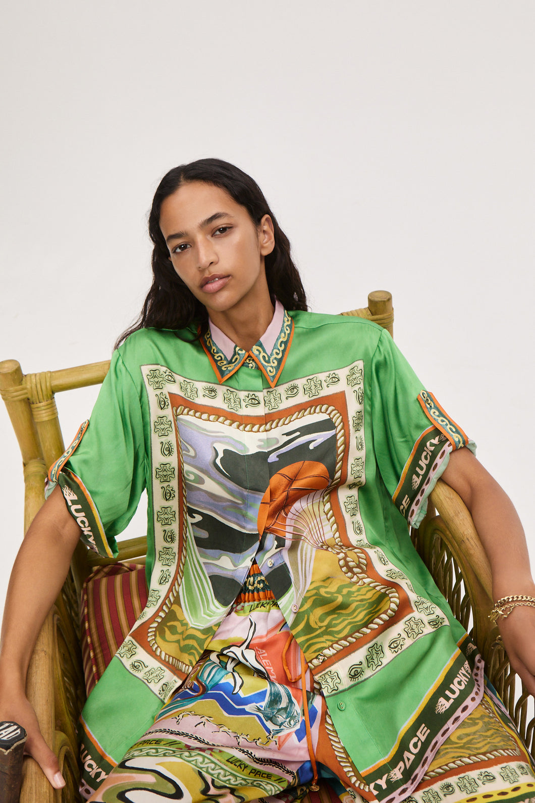 Alemais Lucky Pace Silk Shirt - Multi Hyde Boutique