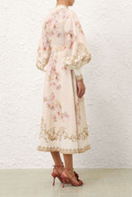 Load image into Gallery viewer, Zimmermann Hypnotic Buttoned Midi Dress - Cream Peony | Coming Soon Hyde Boutique
