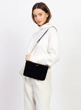Load image into Gallery viewer, SABEN Tillys Big Sis Crossbody - Black Suede Accessories > Women > Accessories > Bags &amp; Handbags > Crossbody Bags > Saben Hyde Boutique
