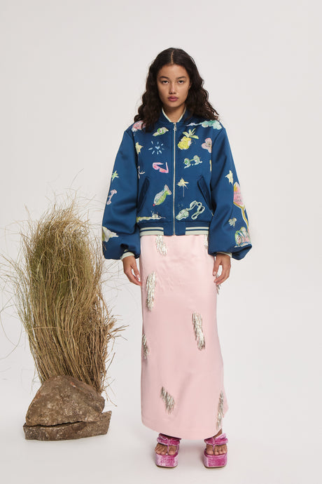 Alémais Daria Bomber Jacket - Ink | PRE ORDER ARRIVING MID/LATE APRIL Hyde Boutique