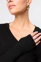 Load image into Gallery viewer, Mossman Sedona Top - Black Apparel > Women > Clothing > Tops > Long Sleeve Tops > Ribbed Jersey Tops > Mossman Hyde Boutique
