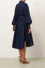 Load image into Gallery viewer, Zimmermann Denim Cargo Midi Dress - Ink (code: LW+) Hyde Boutique
