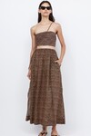 Load image into Gallery viewer, Bec + Bridge Capri Asym Crop Top - Bella Donna
