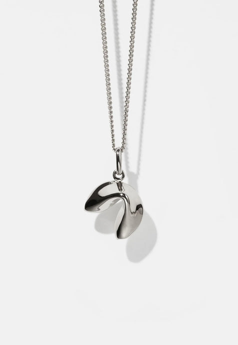 Meadowlark Fortune Cookie Charm Necklace - Stirling Silver Hyde Boutique