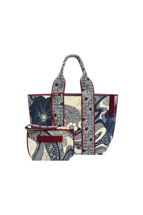 Alémais Mickey Jacquard Beach Tote - Navy | PRE ORDER ARRIVING EARLY/MID MAY Hyde Boutique