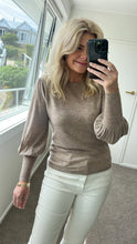 Load image into Gallery viewer, Aleger 071 Always Bell Sleeve Top - Beige Arriving End Feb Apparel > Women > Clothing > Knitwear > Knit Tops > Bell Sleeve Knit Tops > Aleger Hyde Boutique
