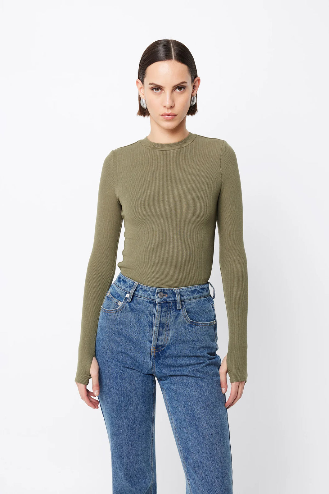 Mossman Brooklyn Top - Khaki Arriving Start June Hyde Boutique