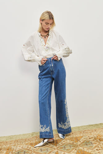 Alemais Jacones Flare Denim Jean - Indigo | PRE ORDER ARRIVING END OF AUGUST Hyde Boutique