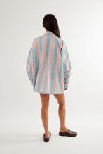Load image into Gallery viewer, Commonplace Eastern Shirt - Baby Blue/Pink Hyde Boutique
