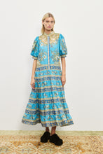 Load image into Gallery viewer, Alemais Cassie Tiered Midi Dress - Blue Hyde Boutique
