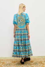 Load image into Gallery viewer, Alemais Cassie Tiered Midi Dress - Blue Hyde Boutique
