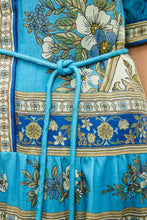 Load image into Gallery viewer, Alemais Cassie Tiered Midi Dress - Blue Hyde Boutique
