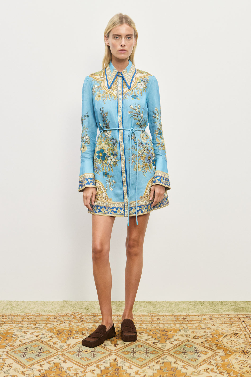 Alemais Cassie Mini Dress - Blue Hyde Boutique