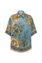 Load image into Gallery viewer, Alemais Cassie Silk Shirt - Blue Hyde Boutique
