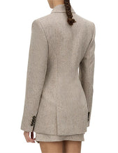 Load image into Gallery viewer, Camilla &amp; Marc Malik Blazer - Tan Hereingbone Hyde Boutique
