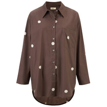 Load image into Gallery viewer, Moke Amber Women's Oversized Shirt - Choc Spot
