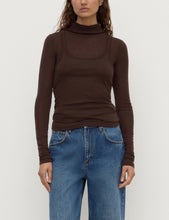 Load image into Gallery viewer, Assembly Label Nora Merino Wool Layered Turtleneck - Ganache Hyde Boutique
