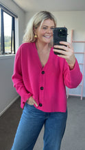 Load image into Gallery viewer, Aleger N.99 Cashmere Blend Oversized Cardigan - Pink Flash Arriving Early March Hyde Boutique
