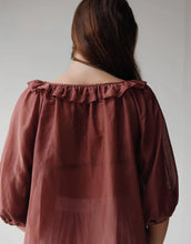 Load image into Gallery viewer, Måhsa Bon Ruffle Blouse - Maple
