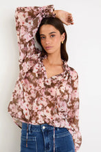 Load image into Gallery viewer, Among The Brave Odyssey Top - Blush Choc Floral Apparel > Women > Clothing > Tops > Blouses > Printed Blouses > Stories Be Told Hyde Boutique
