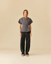 Load image into Gallery viewer, Ruby Coco Short Sleeve Blazer - Charcoal
