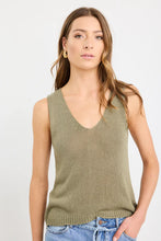 Load image into Gallery viewer, Stories Be Told Settler V Neck Sleeveless Knit Top - Ivory

