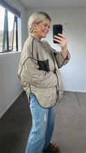 Load image into Gallery viewer, Ricochet Padded Flynn Jacket - Light Taupe Hyde Boutique
