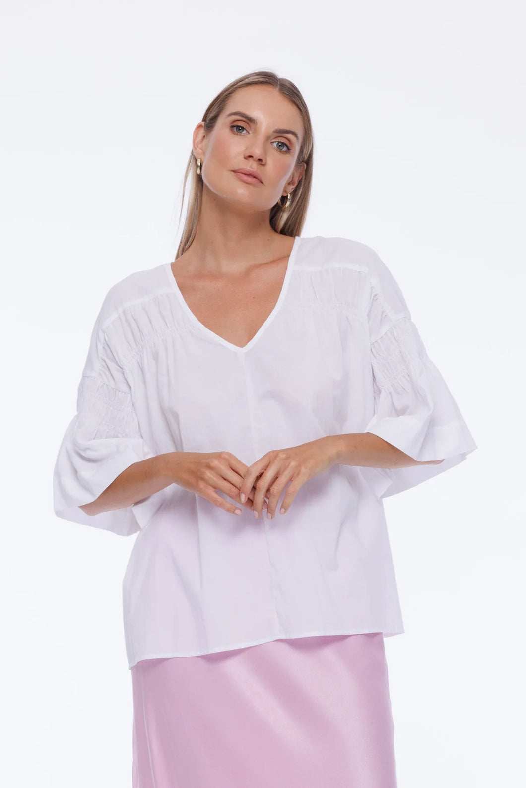 Blak Love Me A Little Top - White