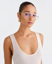 Load image into Gallery viewer, Luv Lou The Carter Blue Light Glasses - Gold Eyewear Luv Lou
