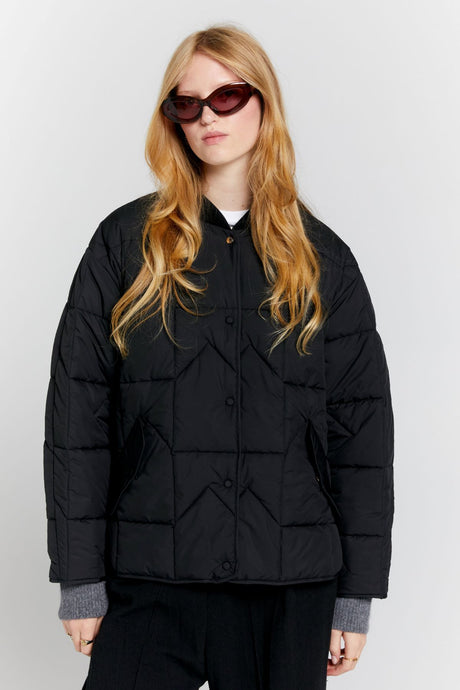 Karen Walker Quilted Monogram Jacket - Black Hyde Boutique