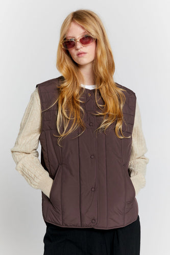 Karen Walker Quilted Voyager Vest - Mahogany Hyde Boutique