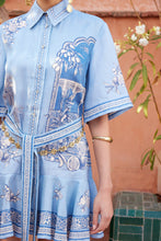 Load image into Gallery viewer, Alémais Villa Romantica Mini Dress - Blue
