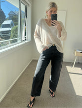 Load image into Gallery viewer, Drama The Label Barrel Leg Jean - Black Apparel > Women > Clothing > Jeans > Barrel Leg Jeans > Drama The Label Hyde Boutique
