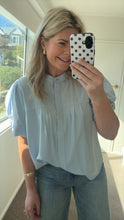 Load image into Gallery viewer, Drama The Label Seville Blouse - Soft Blue Hyde Boutique
