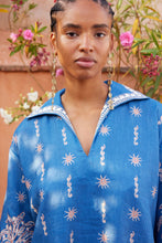 Load image into Gallery viewer, Alémais Acacia Long Sleeve Mini Dress - Blue
