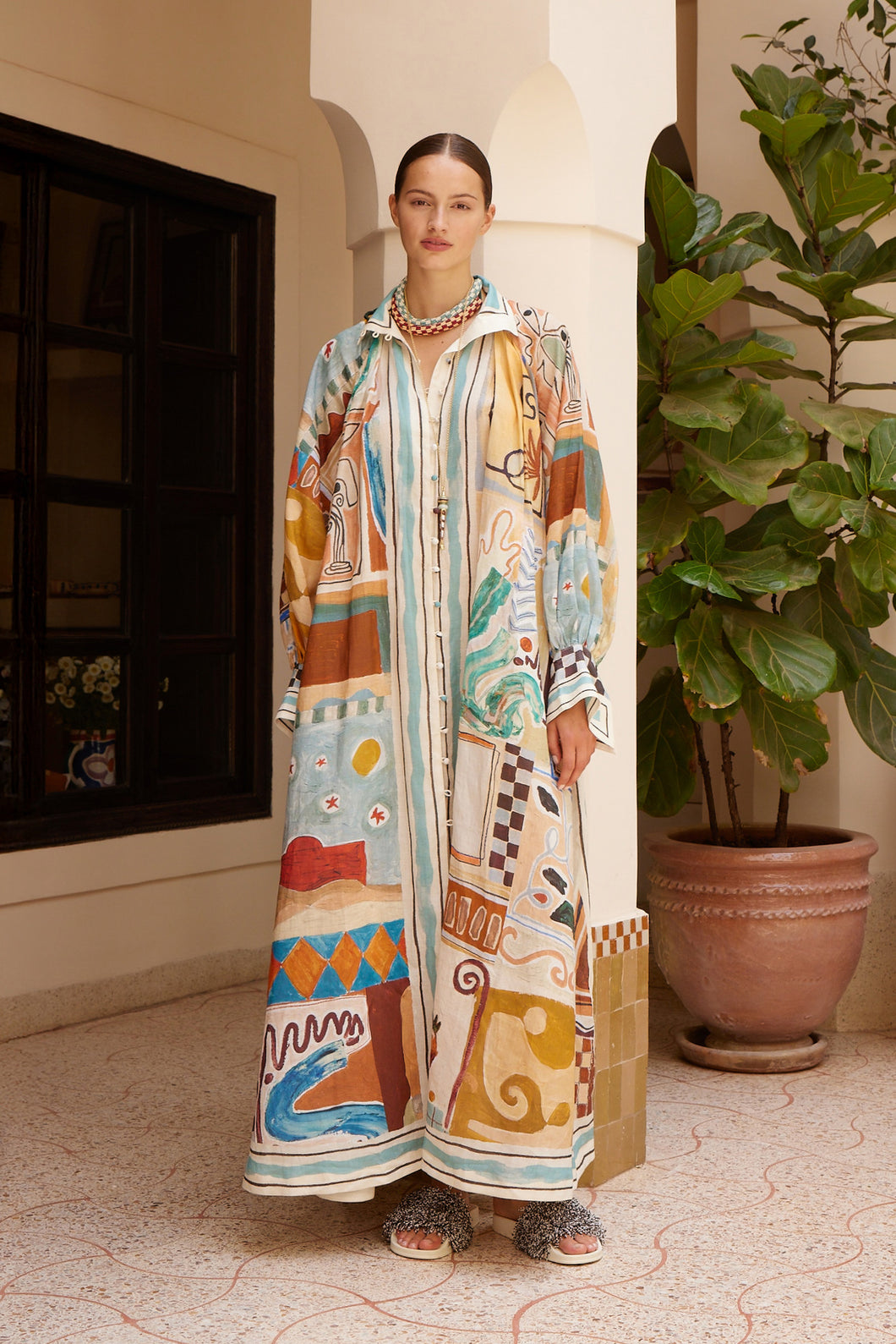 Alemais Michelle Shirtdress - Multi