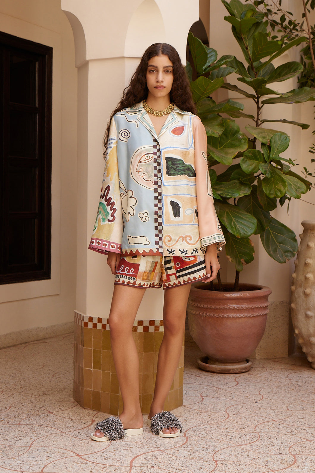 Alemais Michelle Silk Shirt - Multi