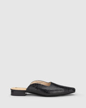 Load image into Gallery viewer, Chaos &amp; Harmony Lucia Flat - Black Croc  Hyde Boutique   
