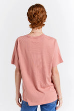 Load image into Gallery viewer, Karen Walker Embroidered Runaway Girl Classic Organic Cotton T-Shirt - Rose  Hyde Boutique   
