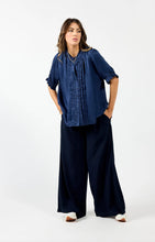 Load image into Gallery viewer, Drama the Label Triplet Blouse - Indigo  Hyde Boutique   
