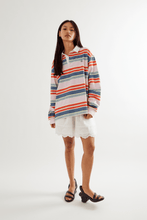 Load image into Gallery viewer, Commonplace Columbia Road Polo - Multi-Stripe Hyde Boutique
