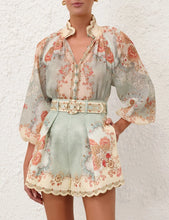 Load image into Gallery viewer, Zimmermann Daylight Blouse - Wallpaper Floral Mint ARRIVING 15 NOV

