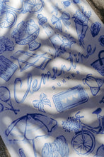 Load image into Gallery viewer, Clementine A Clementine Summer Towel - Blue/White Home &amp; Living > Beach &amp; Outdoor > Towels > Beach Towels > Clementine Hyde Boutique
