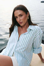 Load image into Gallery viewer, Stories Be Told You Got This Boyfriend Shirt - Green Stripe Hyde Boutique
