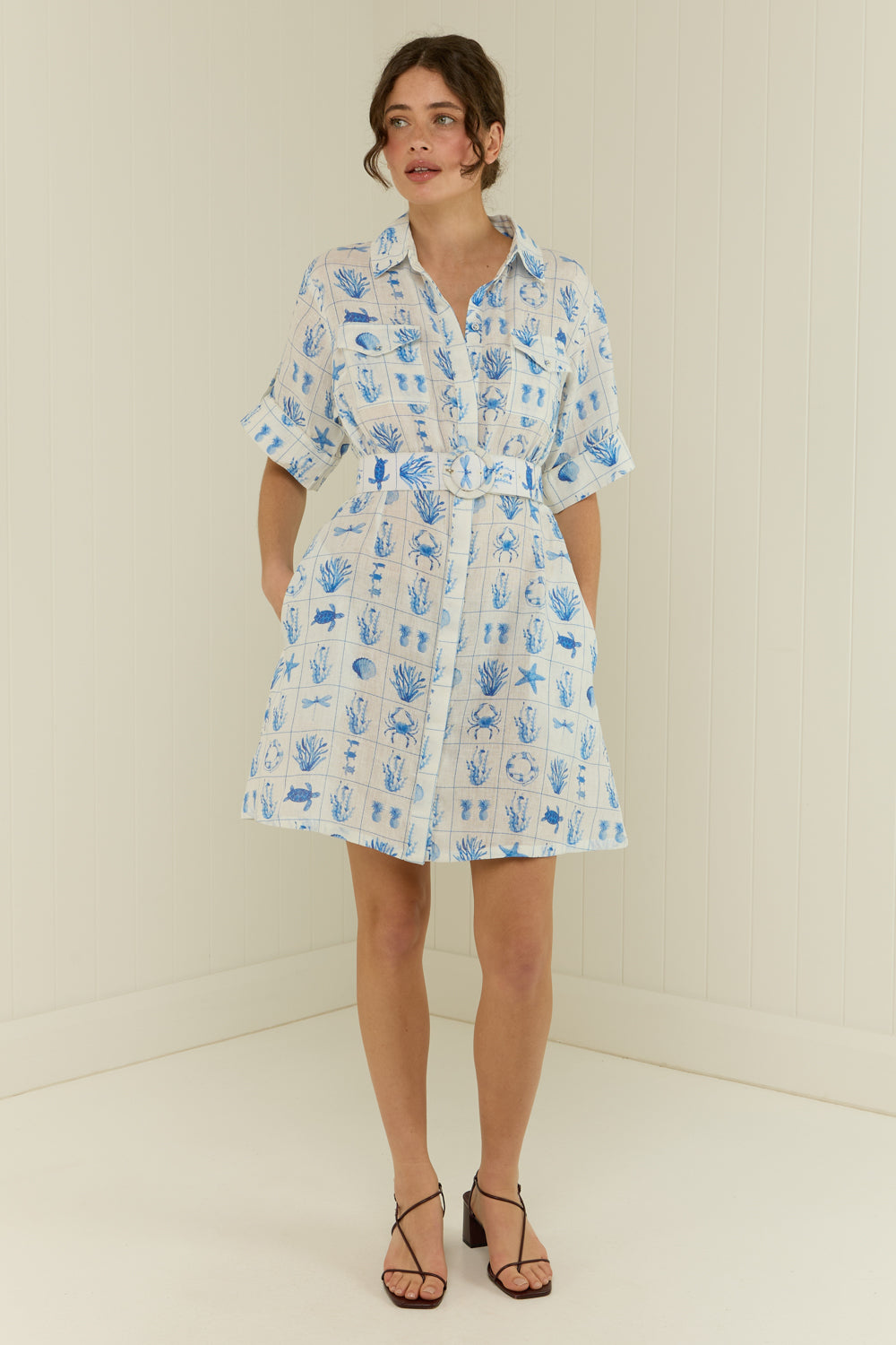 Palm Noosa Camelia Dress - Chalkies Tile Pre Order Hyde Boutique