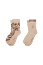 Load image into Gallery viewer, Karen Walker Carousel Socks 2 Pack - Cream Multi
